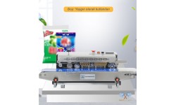 MODEL FR-770 KONVEYÖRLÜ TARİH KODLAMALI PASLANMAZ POŞET AĞZI YAPIŞTIRMA MAKİNESİ